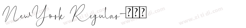 NewYork Regular字体转换